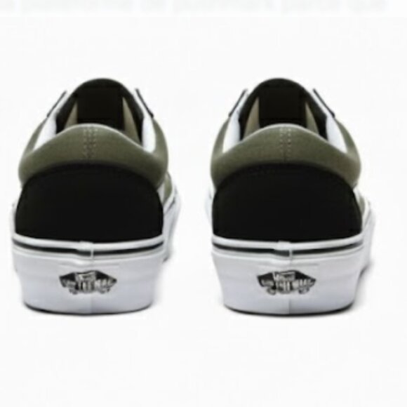 NIB Vans Old Skool Platform Olive Green Black Sneakers  Unisex Men 5 / Women 6.5 - Picture 2 of 6